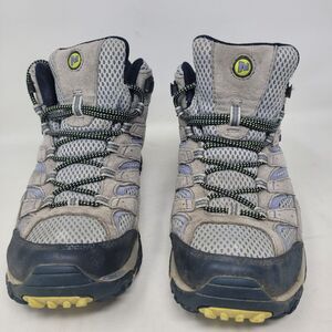 Merrell Womens Moab 2 Mid J19896 Gray Hiking Boots Shoes Vibram Womens Size 8.5
